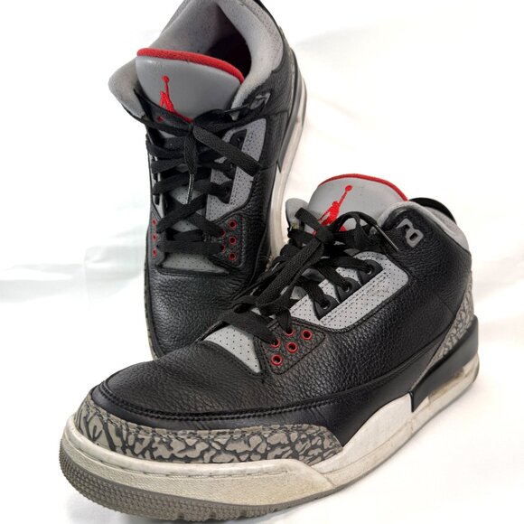 Nike Air Jordan 3 Retro OG “Black Cement” 2018 Size 12 | Pre-Owned | See Details - Picture 2 of 10